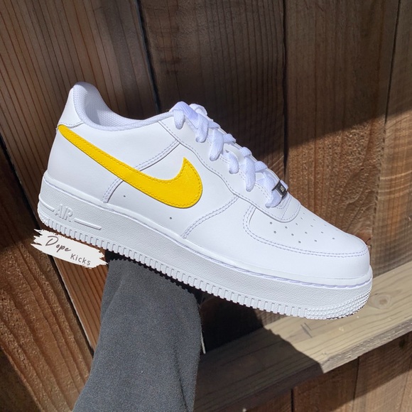 Yellow Air Force 1 Shoes - Picture 1 of 3
